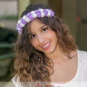 זר לראש - "סינדרלה סגול"