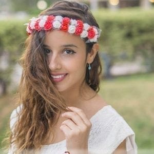 זר לראש - "סינדרלה אדום"