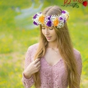 זר לראש  "גפן" פשוט שלמות כי אצלנו אפילו הזרים לראש מחייכים