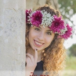 זר לראש ענבר מדהים